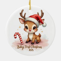 Primeiro Natal do Bebê 2025 – Enfeite de Floco de 