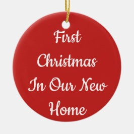 Primeiro Natal em nosso ornamento Home novo
