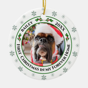 Primeiro Natal No Meu Ornamento Para Animais De Co