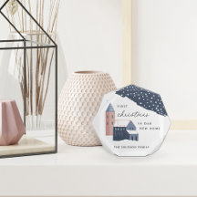 Primeiro Natal no nosso novo bloco acrílico domést