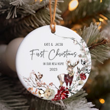 Primeiro Natal no nosso novo Enfeites de natal