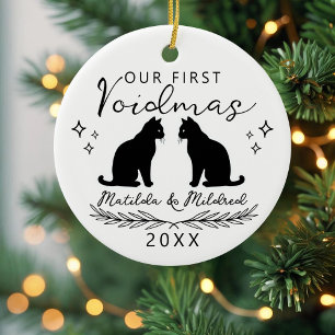 Primeiro Natal Ornamento de Cerâmica de Família de