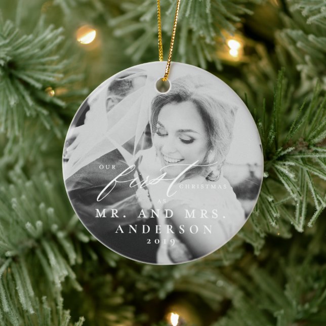 Primeiro Ornamento de Natal Casado (Árvore)