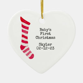 Primeiro Ornamento de Natal do Photo Baby Personal