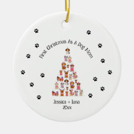 Primeiro Ornamento Pai de Cachorro de Natal