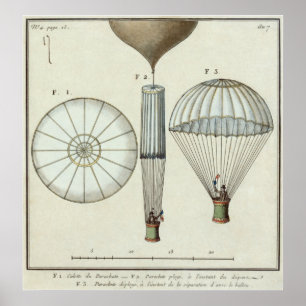 Primeiro pára-quedas de Jacques Garnerin - poster
