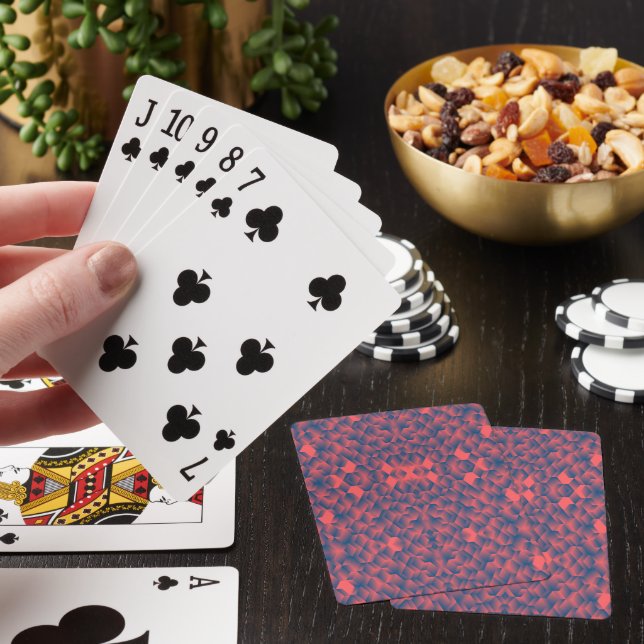 Primeiro plano de quatro cartas de baralho (In situ)