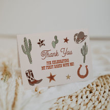 Primeiro Rodeio Cartão de Agradecimento de 1º Aniv