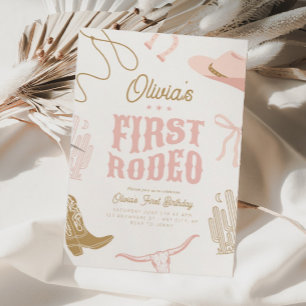 Primeiro Rodeo - primeiro aniversario - Convite Pa