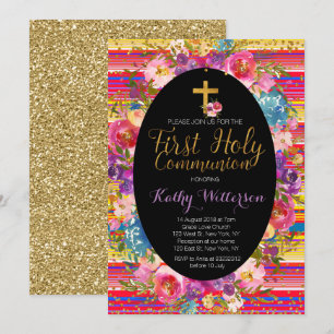 Primeiro Sagrado Convite Comunitário Colorido Fies