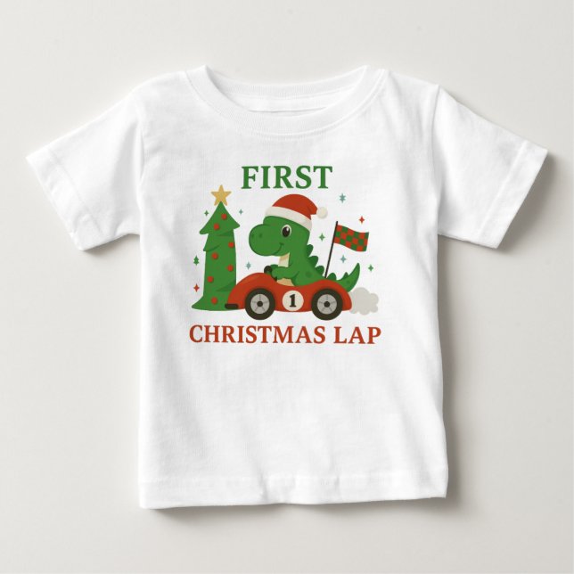 Primeiro Tee de Natal, Camiseta Bebê e Toddler, To (Frente)