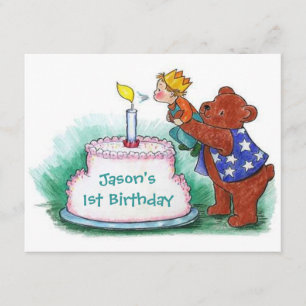 PRIMEIRO URSO DO CONVITE DE ANIVERSÁRIO QUE