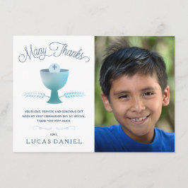 Primeiros cartões de agradecimentos do comunhão