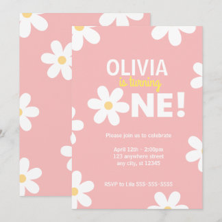 Primeiros Convites de aniversário de margarida ret