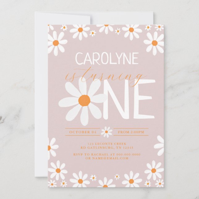 Primeiros Convites de festas de aniversários Retro (Frente)