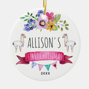 Primeiros enfeites de natal do lama lunático