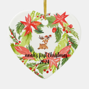 Primeiros ornamentos personalizados de nomes de be