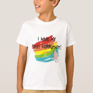 Primeiros t-shirt e presentes do dia do comunhão