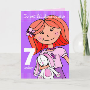 Primo 7 - Cartão de aniversário "Girlie cudles r