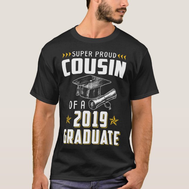Primo Super Orgulhoso De Uma Camisa Engraçada De F (Frente)