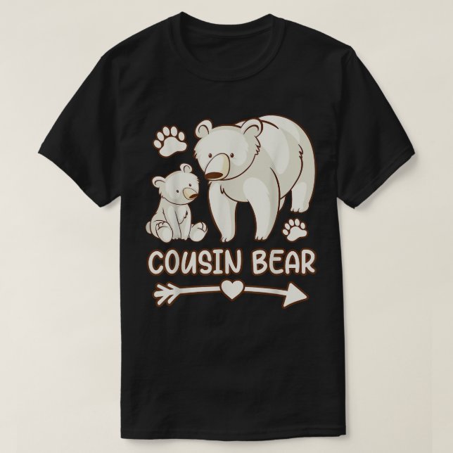 primo urso, primo urso camiseta para rapazes (Frente do Design)
