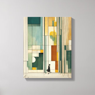 Prin de Canvas de Arte Colorida Moderna Silhouette