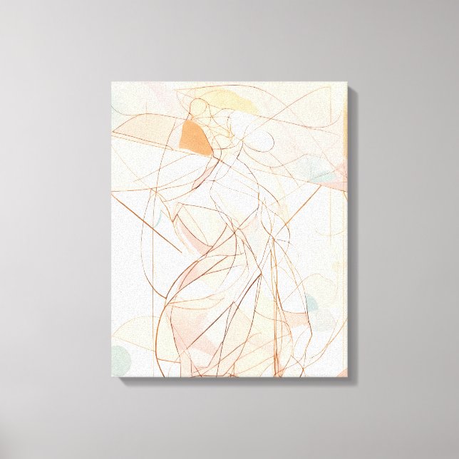 Prin de Canvas de Arte Colorida Moderna Silhouette (Frente)
