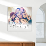 Prin de Canvas Fotográfica com Script de Coração S<br><div class="desc">Foto de Script de Coração Sempre dos Melhores Amigos. Um excelente de recordação sua com seus amigos. Basta substituir o exemplo de foto pelo seu favorito.</div>