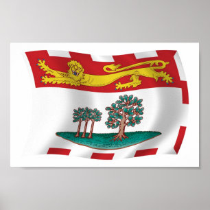 Prince Edward Island Flag Poster Impressão