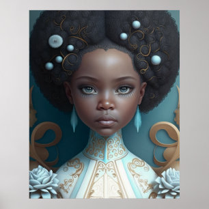 Princesa Americana Africana, Poster da Rainha Negr