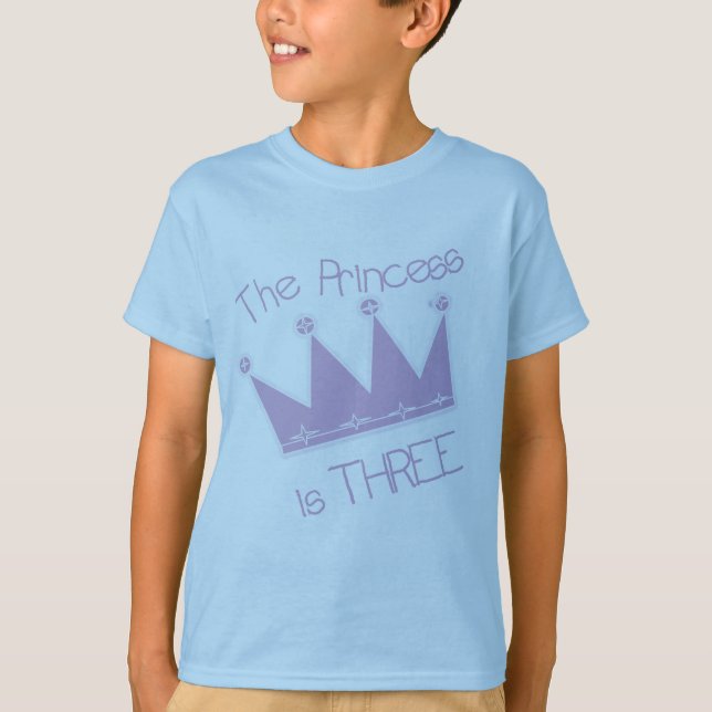 Princesa aniversário de 3 anos Camisetas e present (Frente)