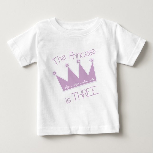 Princesa aniversário de 3 anos Camisetas e present (Frente)