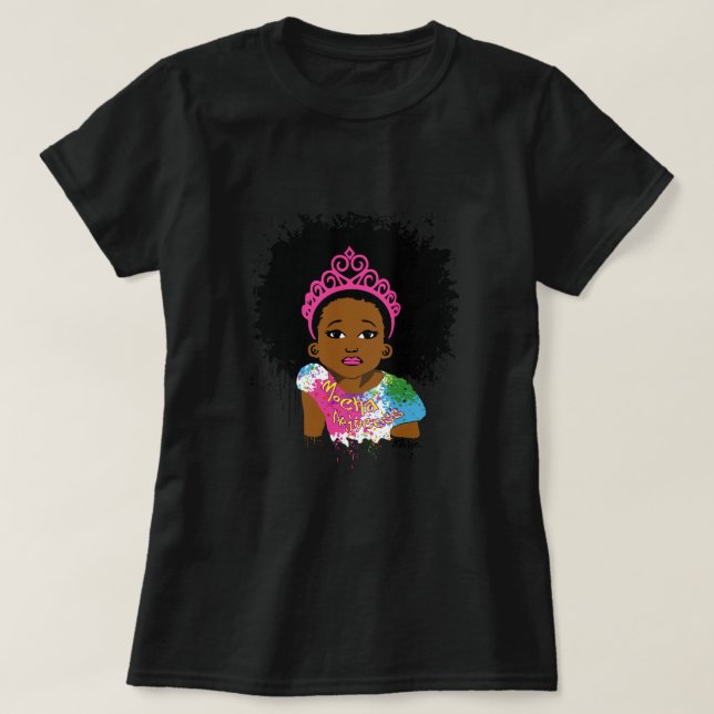 Princesa Básico T-shirt do Mocha (Frente do Design)
