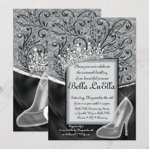 Princesa Bling Diamond Convites de festas
