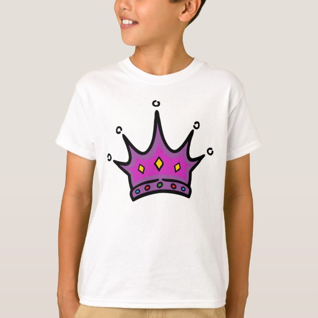 Princesa bonito Tiara T-shirt (Frente)