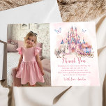 Princesa Castle Birthday Cartões de agradecimentos<br><div class="desc">Princesa Castle Birthday Cartões de agradecimentos Fotográfico</div>