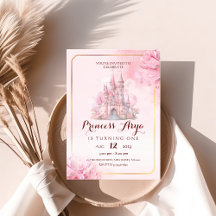 Princesa Castle Birthday - Convite