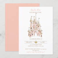 Princesa Castle Birthday - Convite
