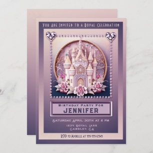 Princesa Castle Convite de aniversário