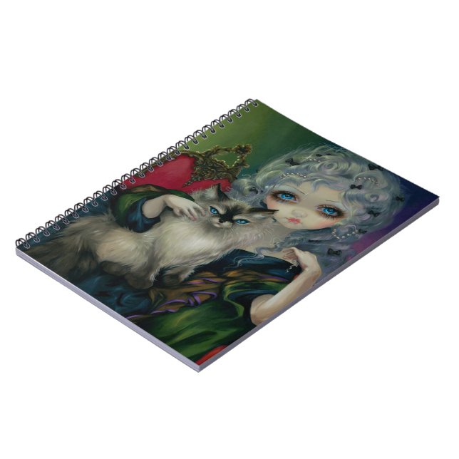 "Princesa com o caderno de um gato de Ragdoll" (Left Side)