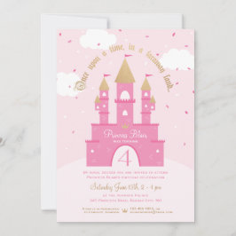 Princesa Convites de festas | Castelo Rosa e Doura