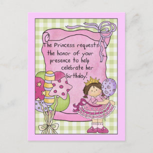 Princesa Convites de festas de aniversários