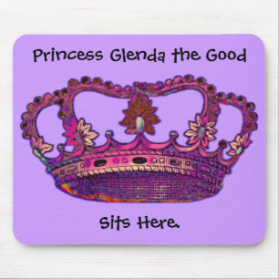 Princesa Coroa Customized Nome Mousepad