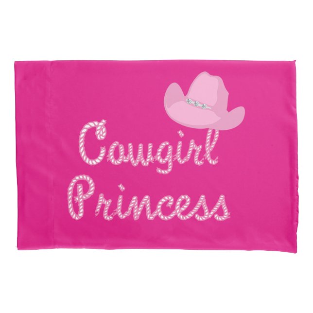 Princesa Cowgirl com Mala Rosa (Frente)