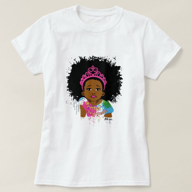 Princesa Criança Camisa do Mocha (Frente do Design)