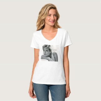 Princesa Diana Elegante Assinatura T-shirt
