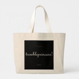 princesa do problema! grande bolsa tote