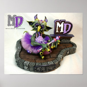 Princesa Dragão da DM 11"" mini poster x14