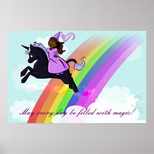 Princesa e Poster Unicorn (Frente)