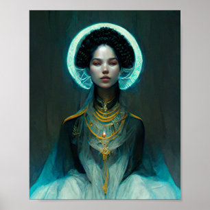 Princesa Fantasy Sci-Fi Art Poster